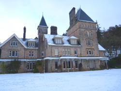 Ardtornish House in the snow