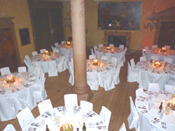 The Great Hall dressed for dinner
