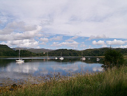 Boats at anchor - Loch Aline in Summer